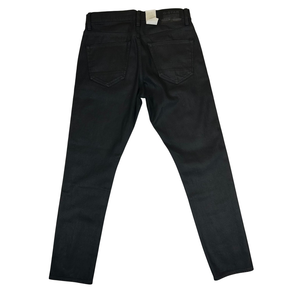 G-Star RAW 3301 Slim Nero Black Stretch Denim Jeans 32x30 51001-B479-G948 44